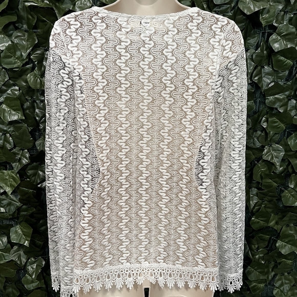 Long Sleeve Sheer Top - Picture 2 of 3